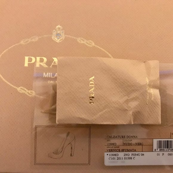 Prada Patent Leather Round-Toe Pumps | Size: 6.5 - Picture 6 of 7